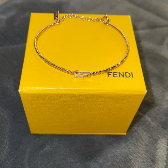 FENDI bracelet rose gold color great condition comes with box. - Picture 1 of 5